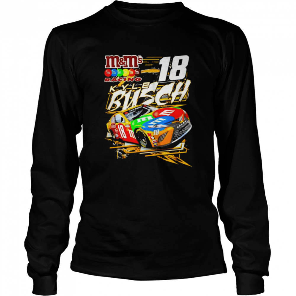 Kyle Busch Joe 18 Gibbs Racing Team Graphic shirt Long Sleeved T-shirt