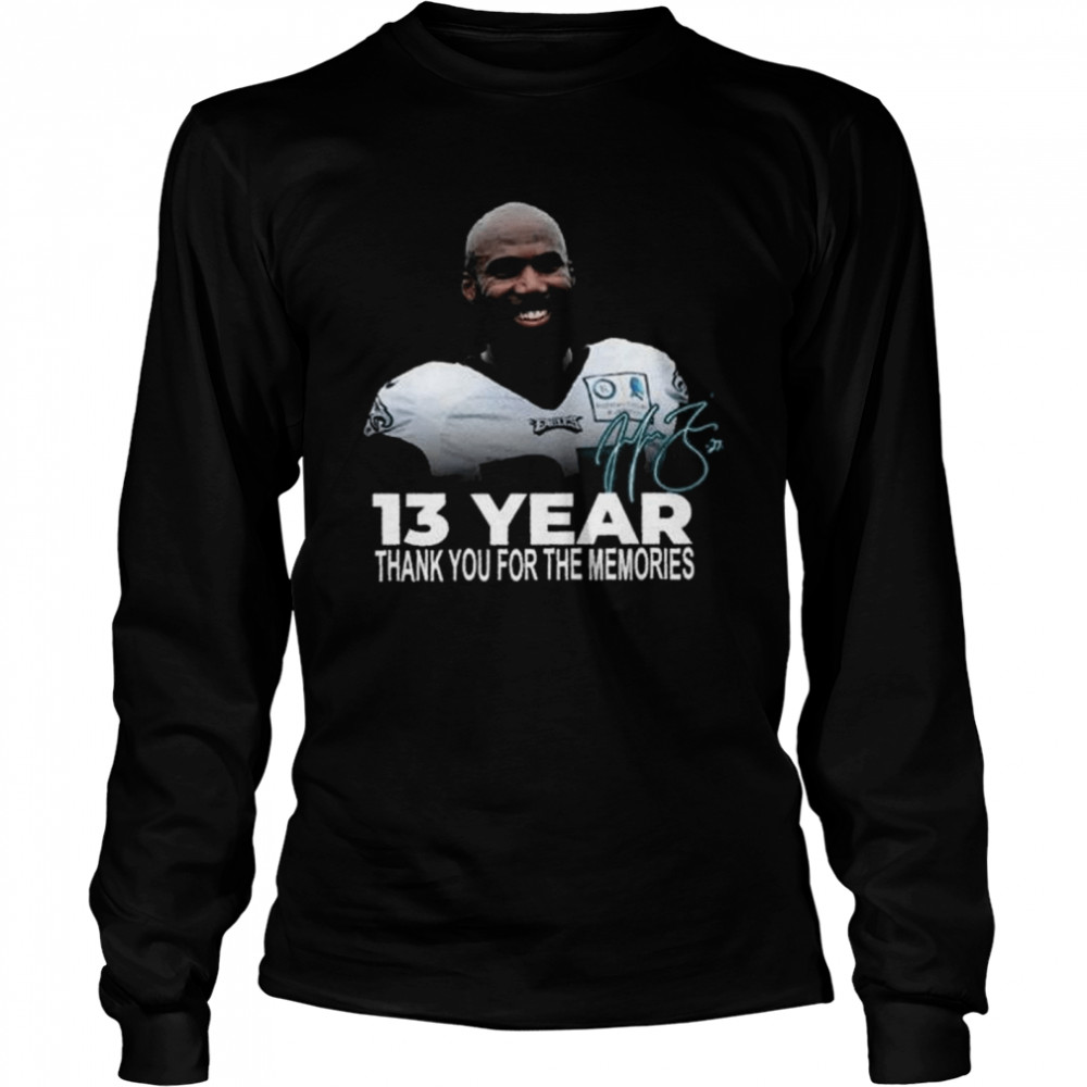 Malcom Jenkins Retirement After 13 Year Career Signature T- Long Sleeved T-shirt