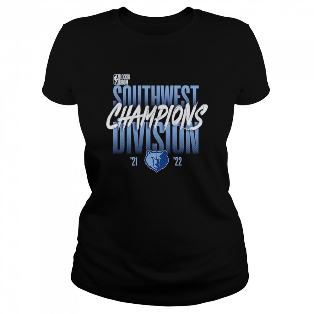 Memphis Grizzlies 2022 Southwest Division Champions Locker Room T- Classic Women's T-shirt