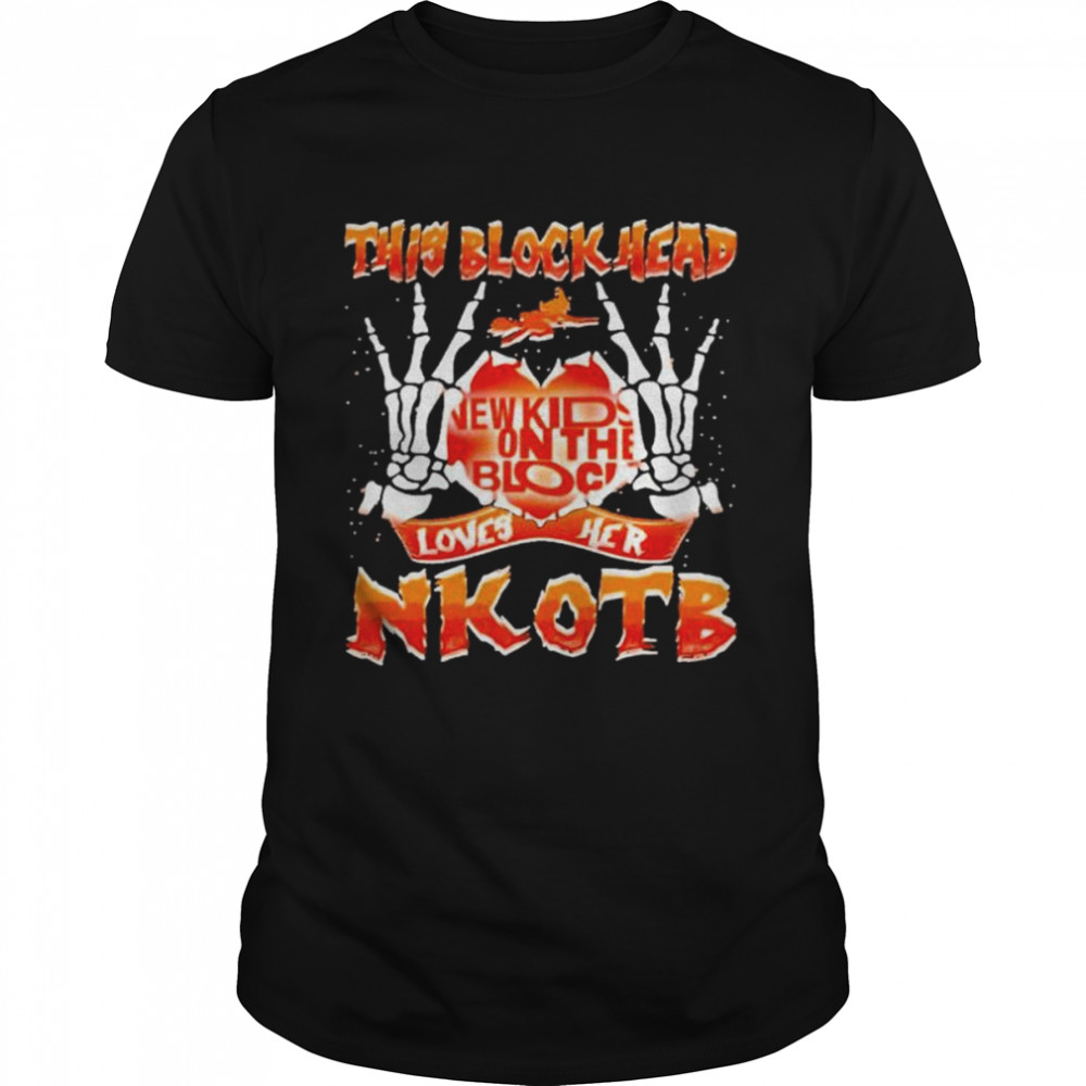 This block head new kids on the block loves her nkotb halloween shirt Classic Men's T-shirt