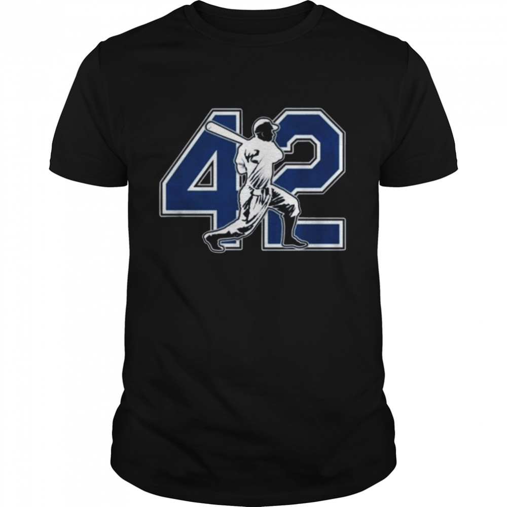 Los angeles dodgers jackie robinson 42 shirt