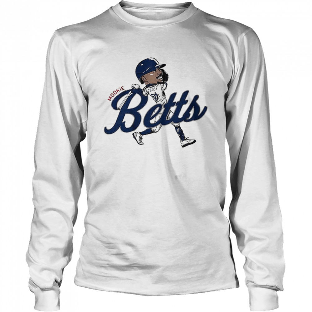 Mookie Betts player caricature T-shirt, hoodie, sweater, long