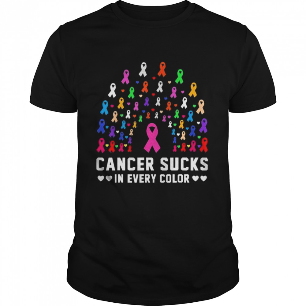 Cancer sucks in every color fighter shirt Classic Men's T-shirt