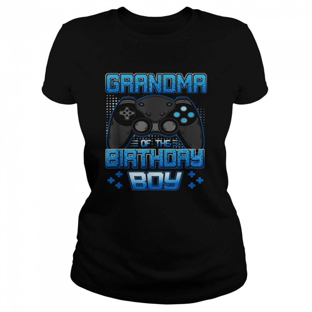 Grandma of the Birthday Boy Matching Video Game Party Classic Women's T-shirt