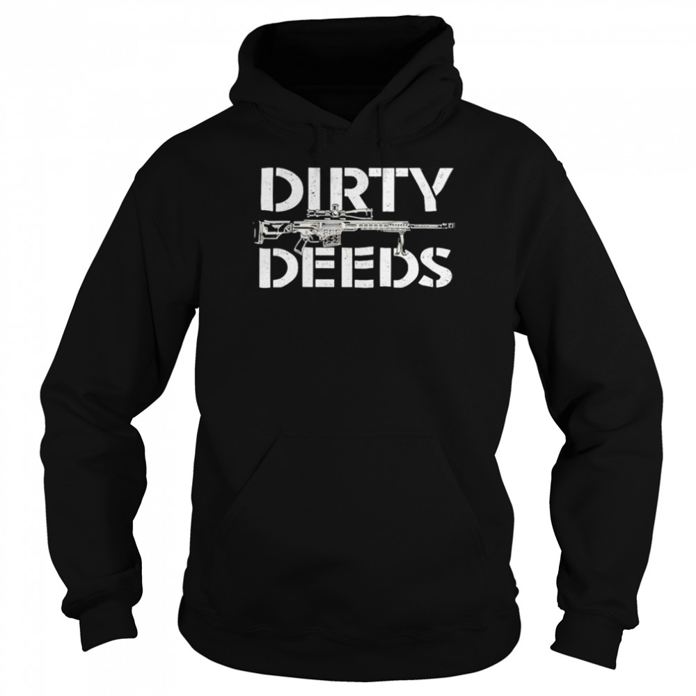 Gun dirty deeds shirt Unisex Hoodie