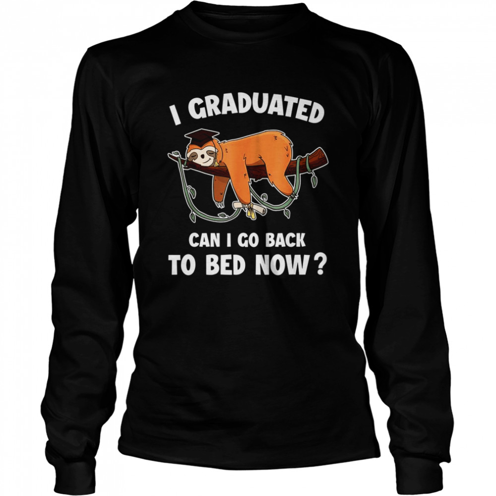 I graduated can i go back to bed now Boys Girls Graduation Long Sleeved T-shirt