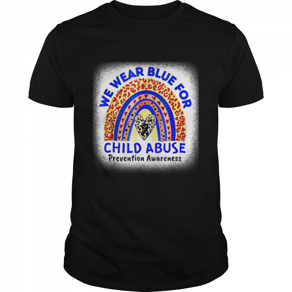 In April We Wear Blue For Child Abuse Prevention Awareness Classic Men's T-shirt