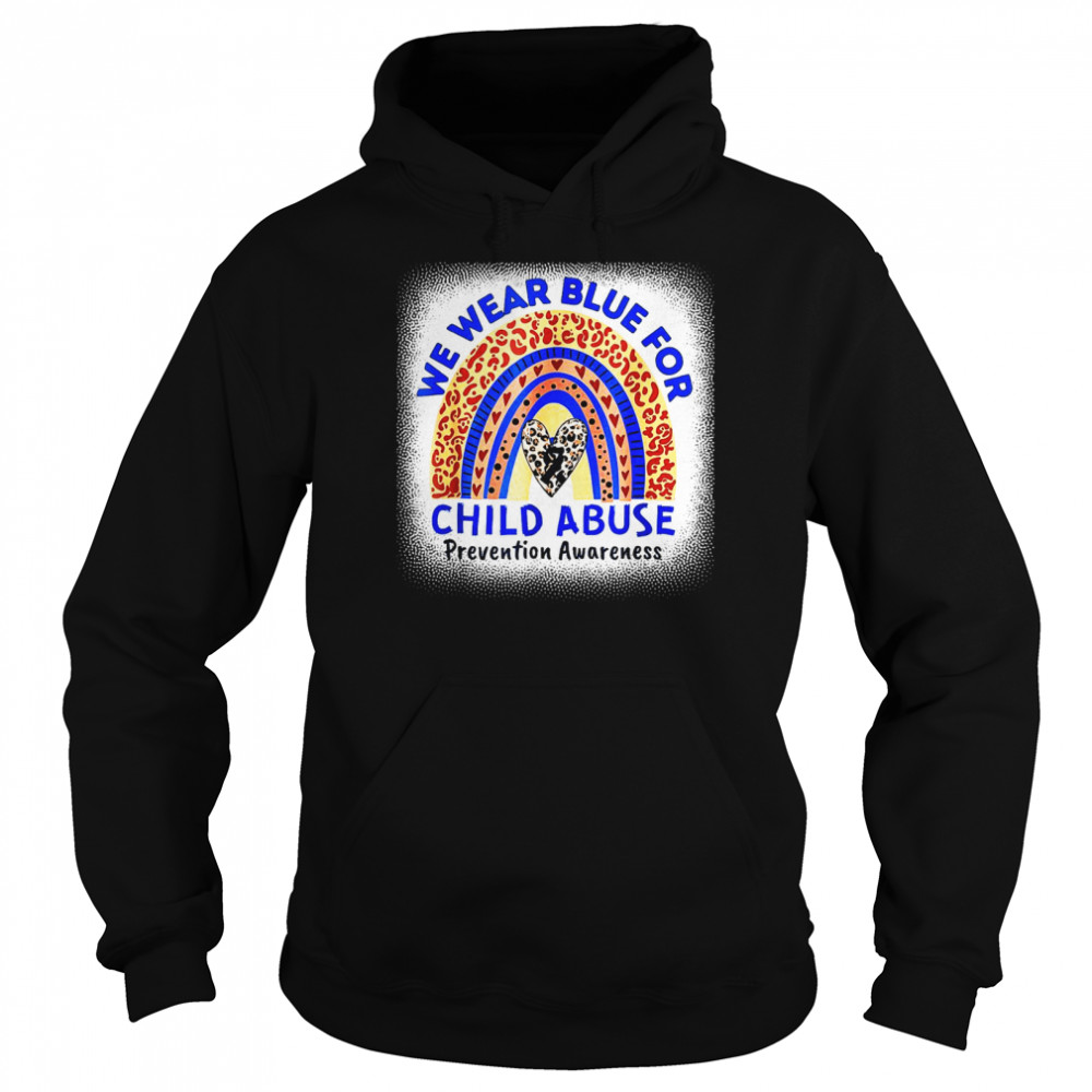 In April We Wear Blue For Child Abuse Prevention Awareness Unisex Hoodie