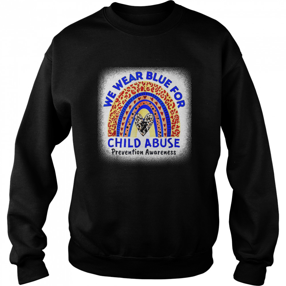 In April We Wear Blue For Child Abuse Prevention Awareness Unisex Sweatshirt