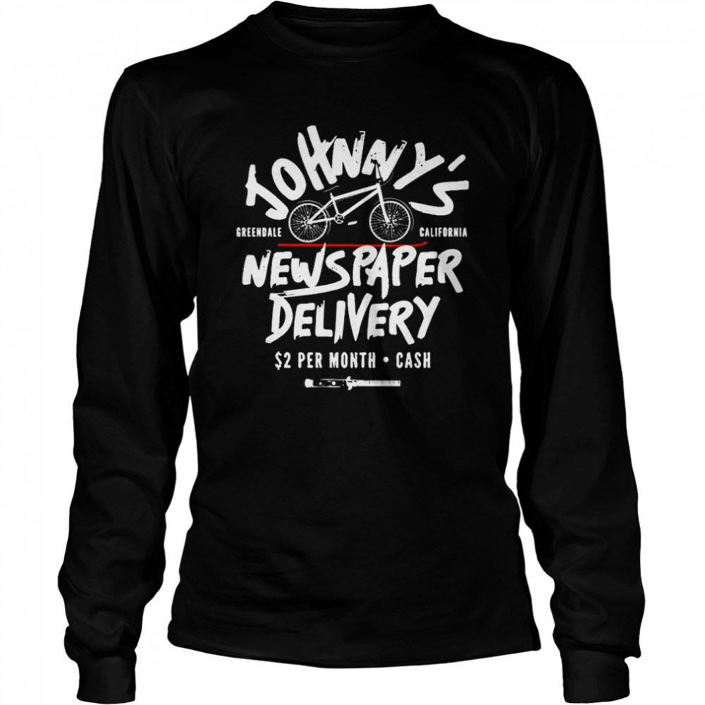 Johnny’s Newspaper Delivery T- Long Sleeved T-shirt