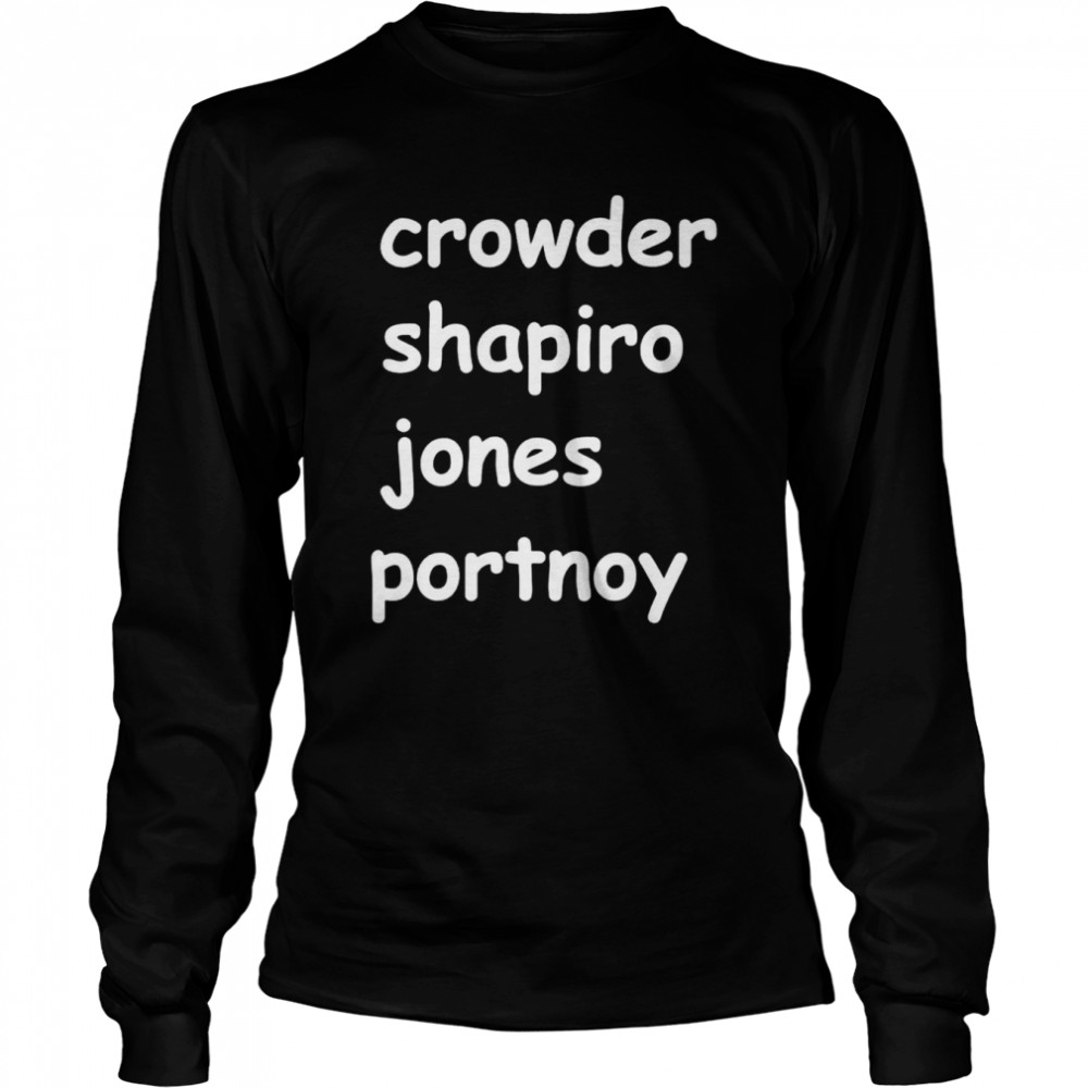 Playoff paint crowder shapiro jones portnoy shirt Long Sleeved T-shirt