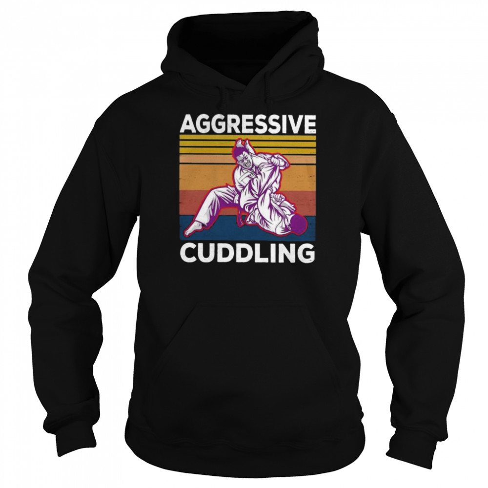 Taekwondo aggressive cuddling vintage shirt Unisex Hoodie