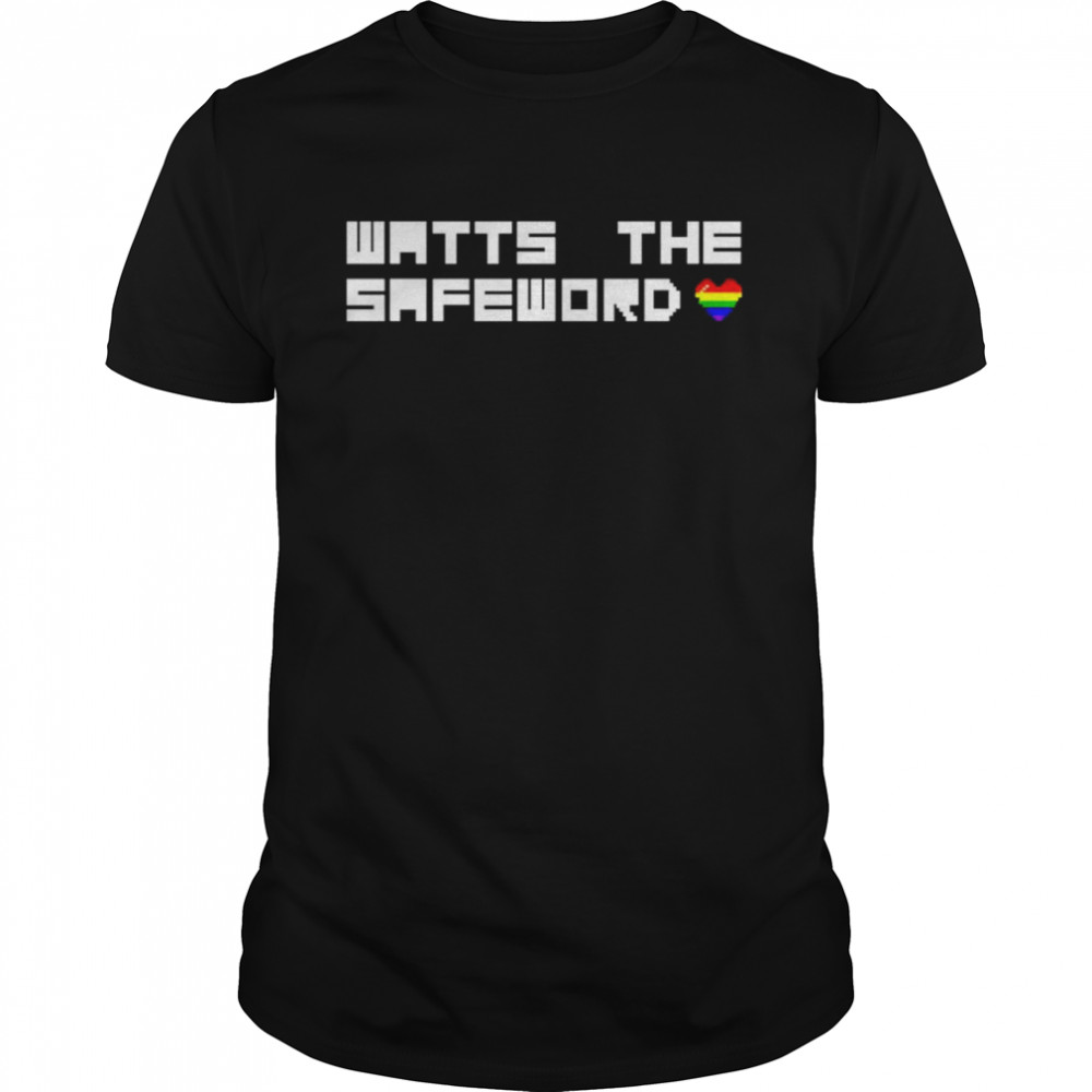 Watts The Safeword Pixel Pride shirt Classic Men's T-shirt