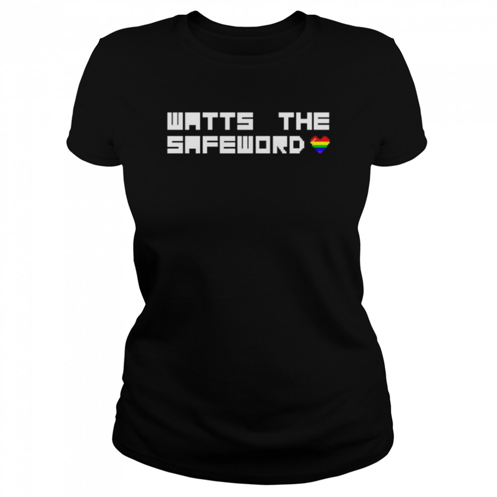 Watts The Safeword Pixel Pride shirt Classic Women's T-shirt