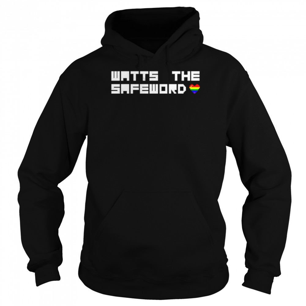 Watts The Safeword Pixel Pride shirt Unisex Hoodie