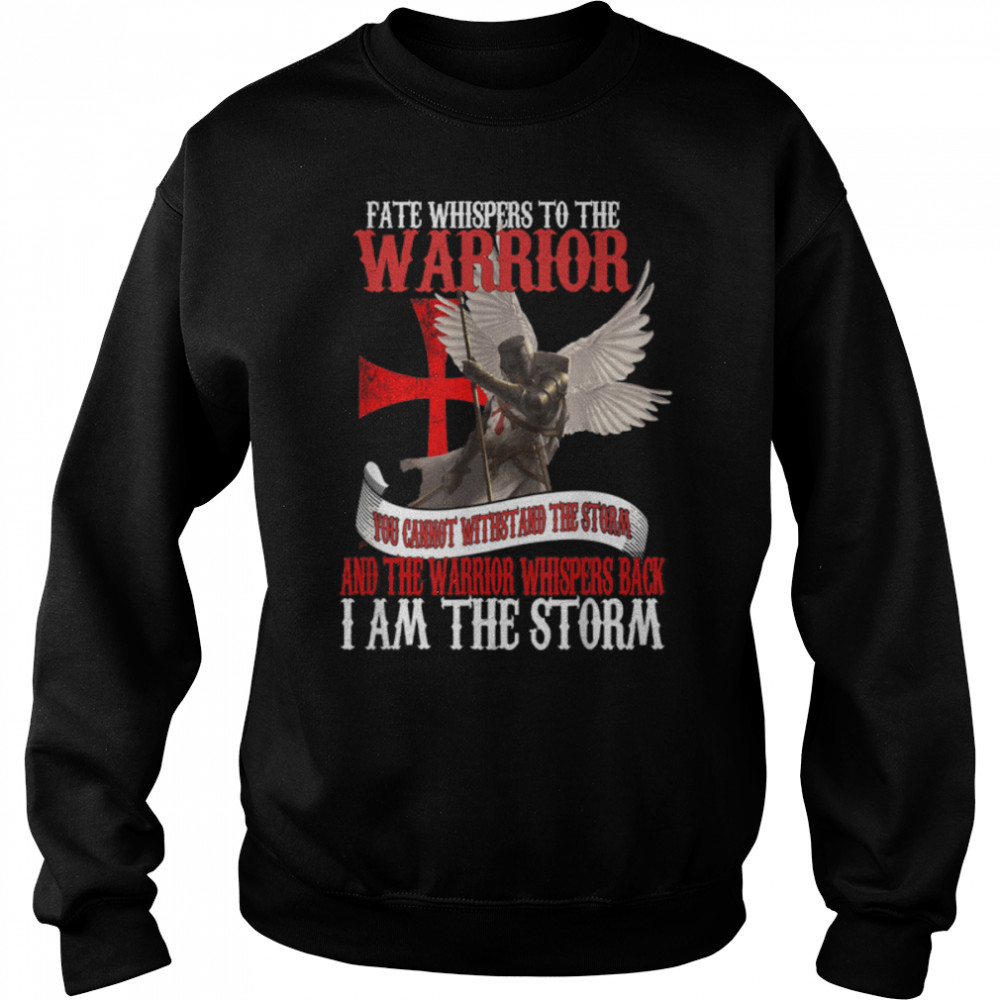 Knights Templar Distressed Cross Crusader I Am The Storm T-Shirt ...