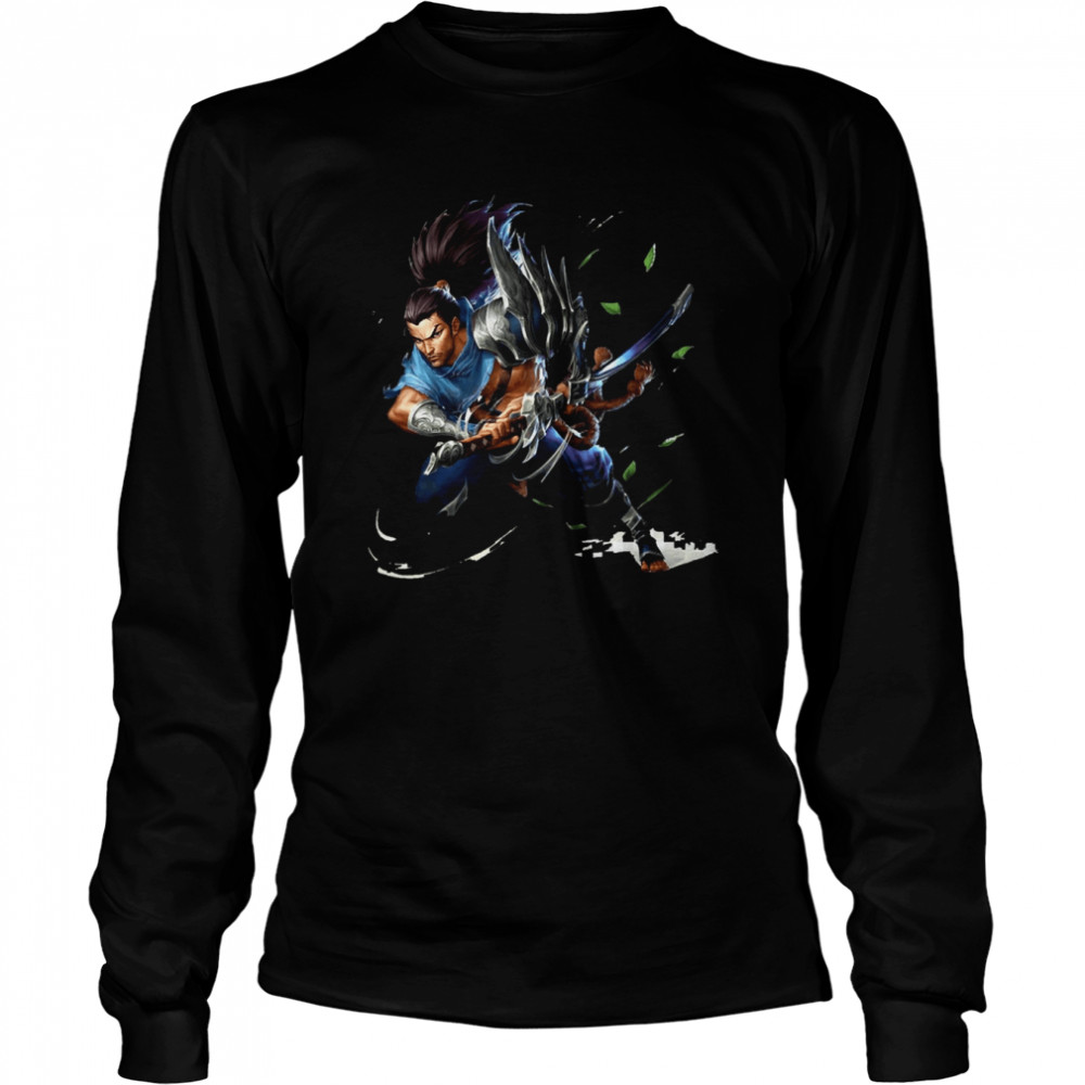 Swordsman Yasuo League Of Legends shirt Long Sleeved T-shirt