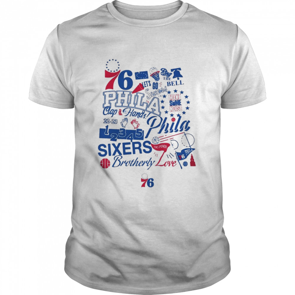 76 phila clap your hand ring the bell make some noise sixers brotherly shirt