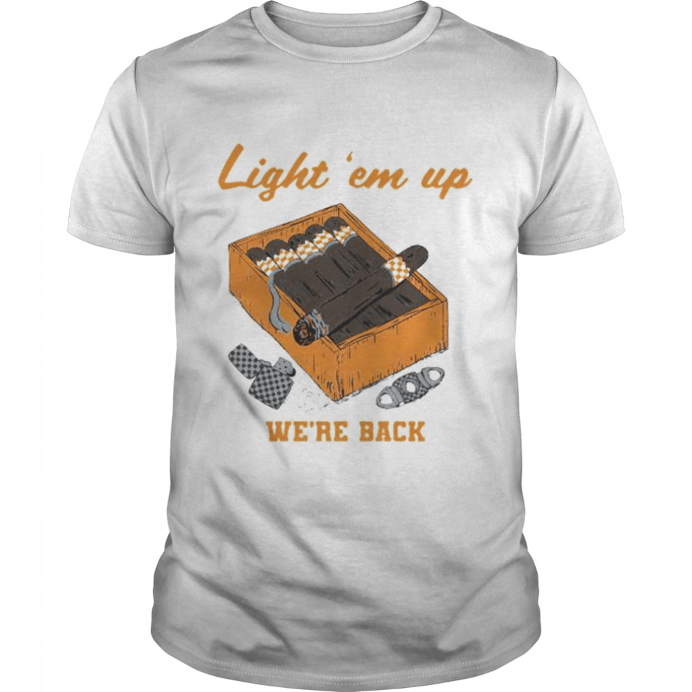 Cigar box light ’em up we’re back T-shirt Classic Men's T-shirt