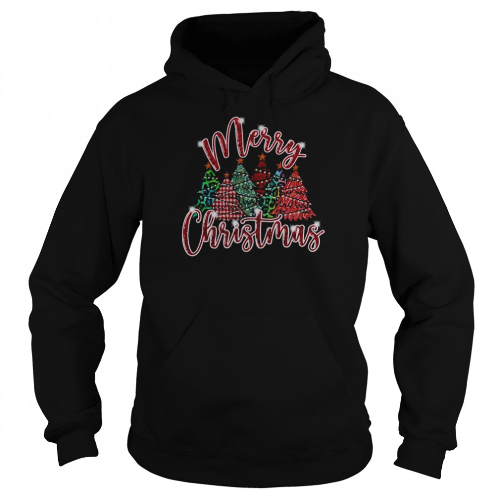 Merry Christmas Leopard Unisex Hoodie