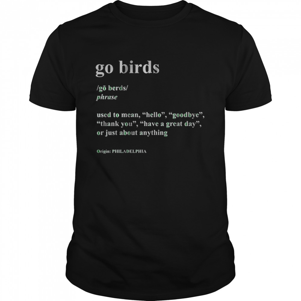 Philadelphia Go Birds Definition Classic Men's T-shirt