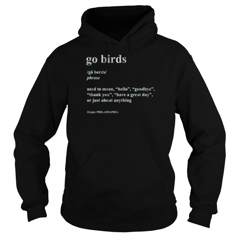 Philadelphia Go Birds Definition Unisex Hoodie