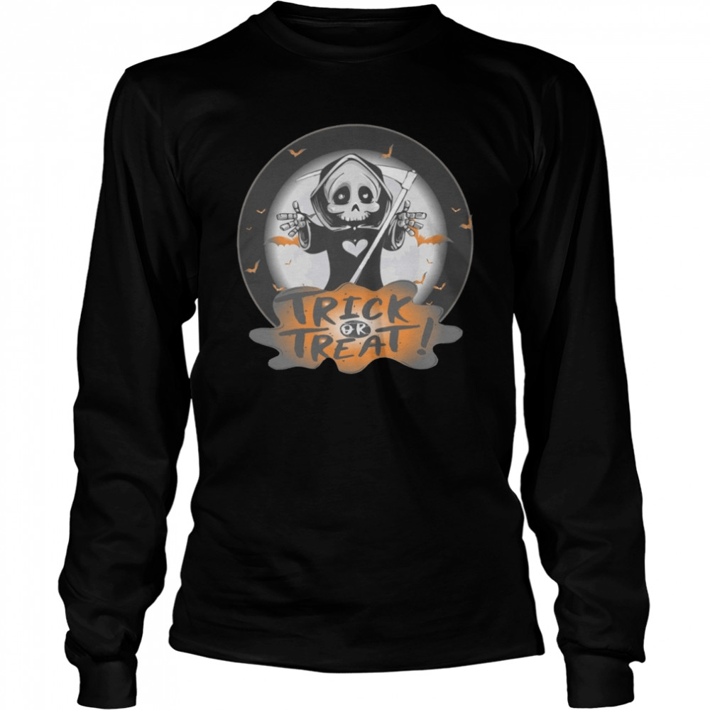 Trick Or Treat Reaper Halloween Season shirt Long Sleeved T-shirt