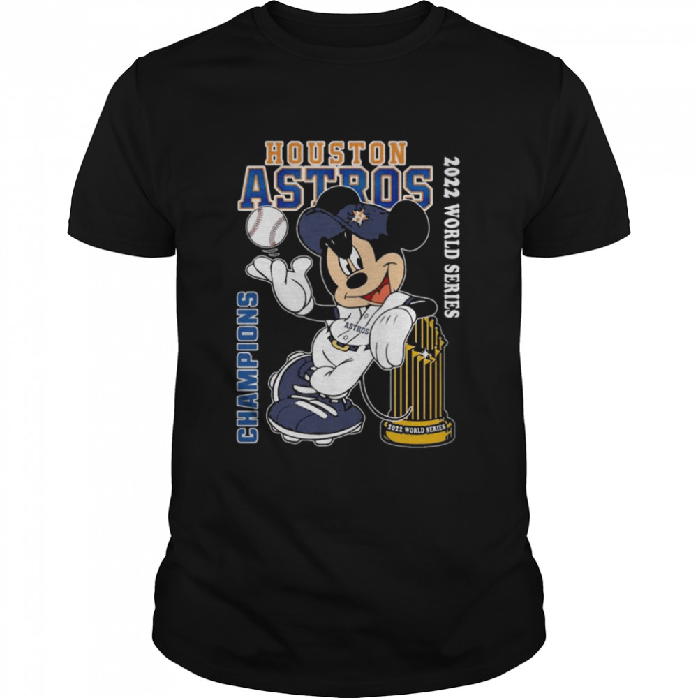 Official mLB Mickey Mouse Houston Astros 2022 World Series