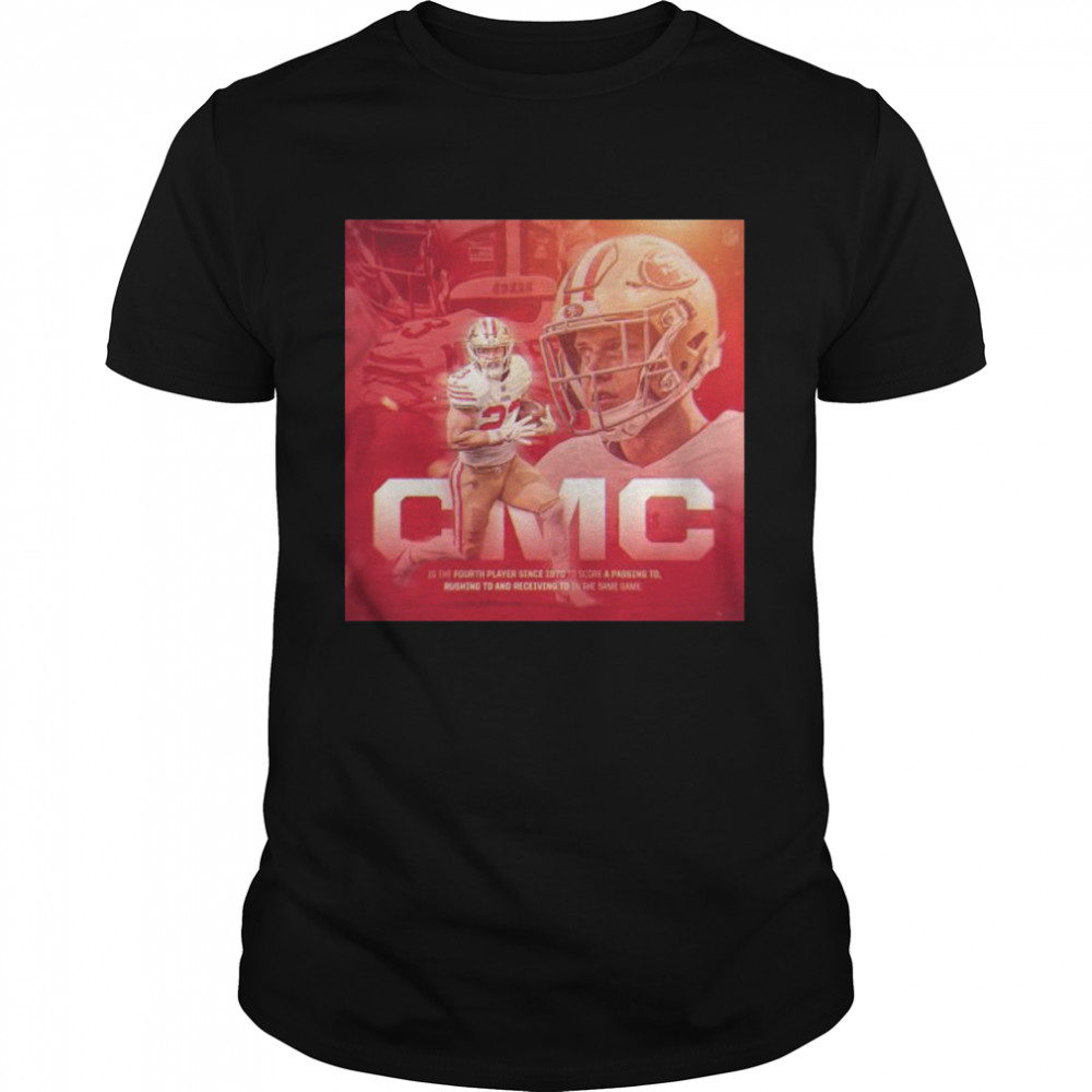 CMC is the fourth player since 1970 to Score a passing TD shirt