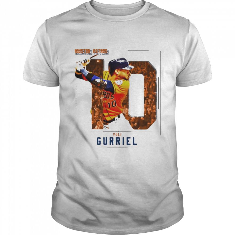 Houston Astros #10 Yuli Gurriel Stitched Orange Jersey