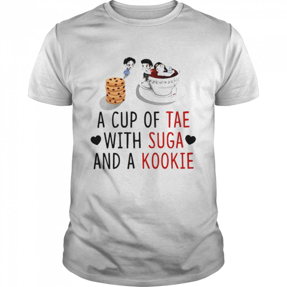 A Cup of tae with Suga and a Kookie shirt Classic Men's T-shirt
