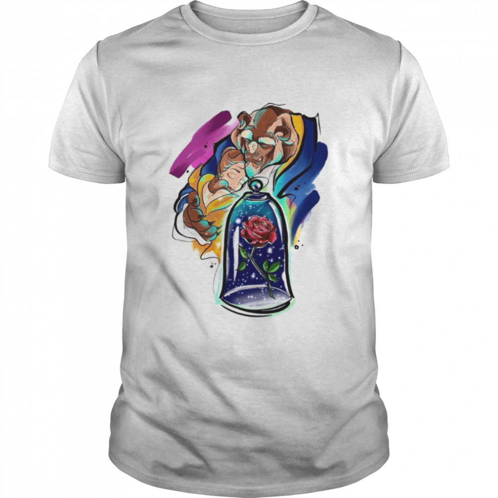Aesthetic Design Of Beauty And The Beast Cartoon shirt - Trend T Shirt  Store Online