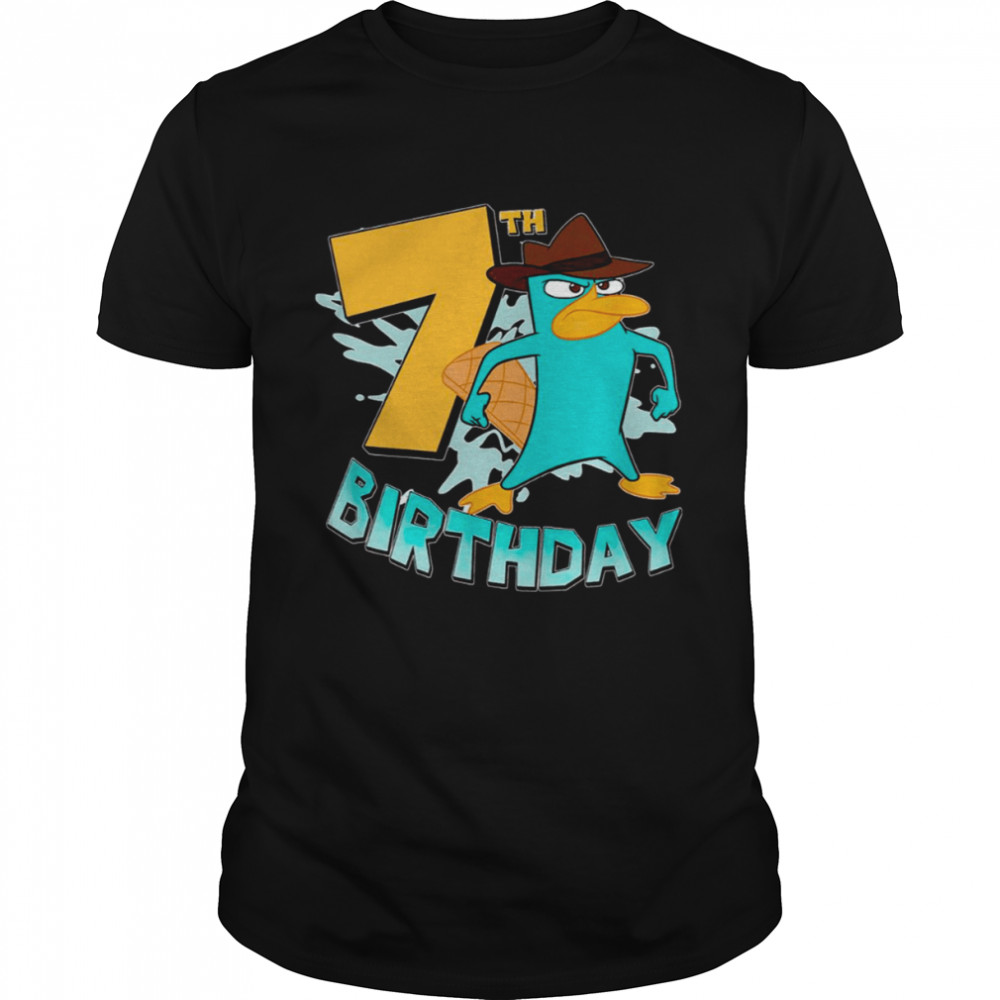 7th Birthday Perry The Platypus Phineas And Ferb shirt Classic Men's T-shirt