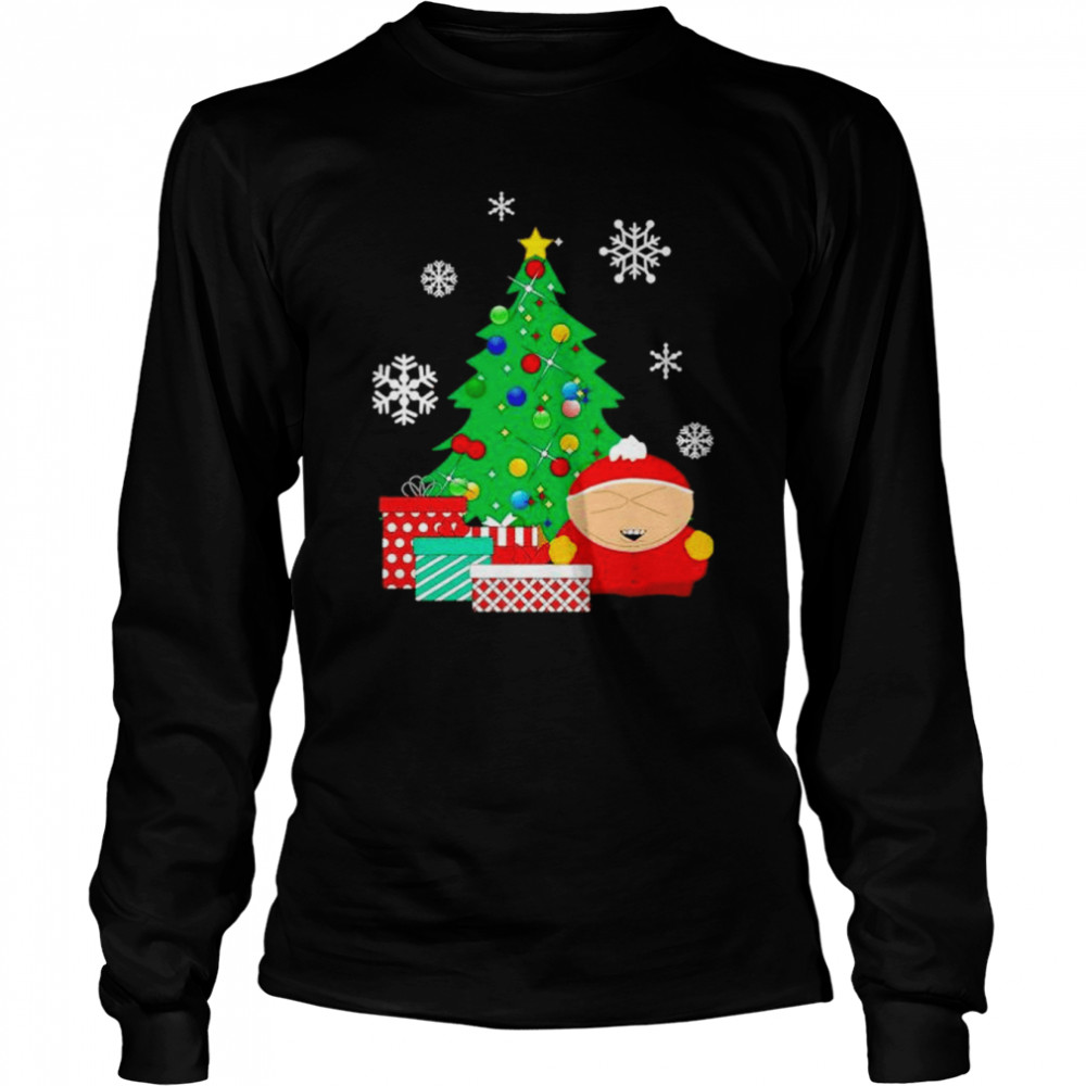 cartman around the Christmas tree South Park shirt Long Sleeved T-shirt