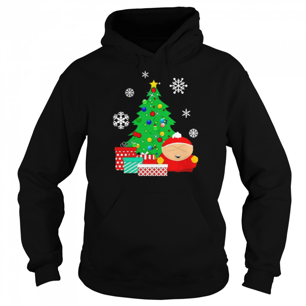 cartman around the Christmas tree South Park shirt Unisex Hoodie