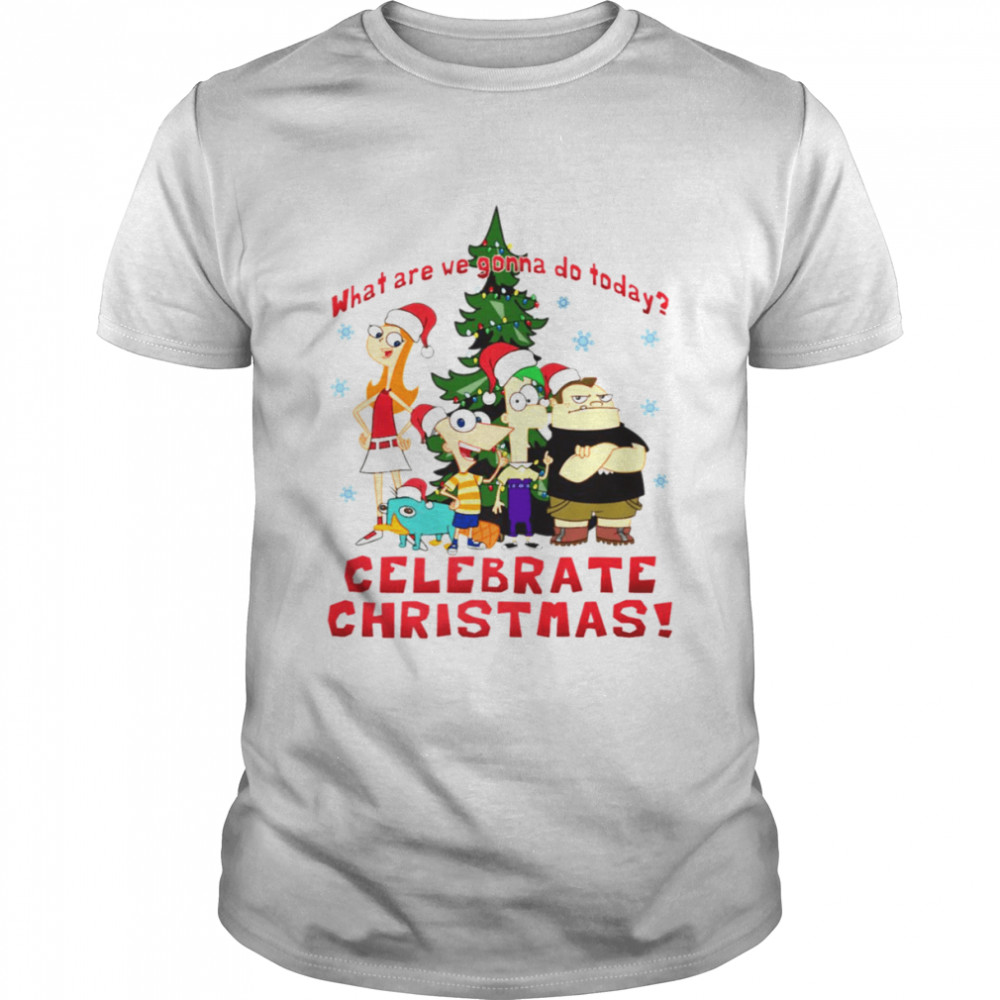 Christmas Group Celebrate Xmas Phineas And Ferb shirt Classic Men's T-shirt