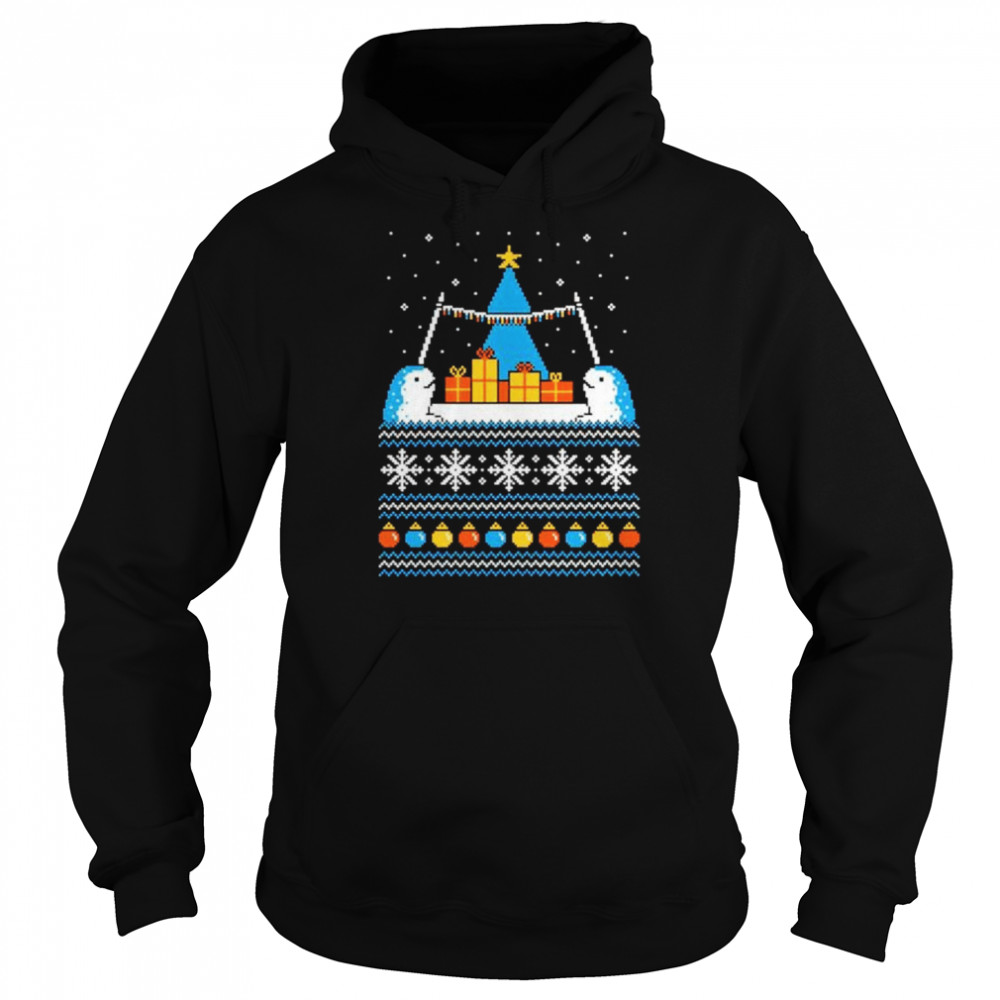 christmas narwhals ugly Christmas shirt Unisex Hoodie