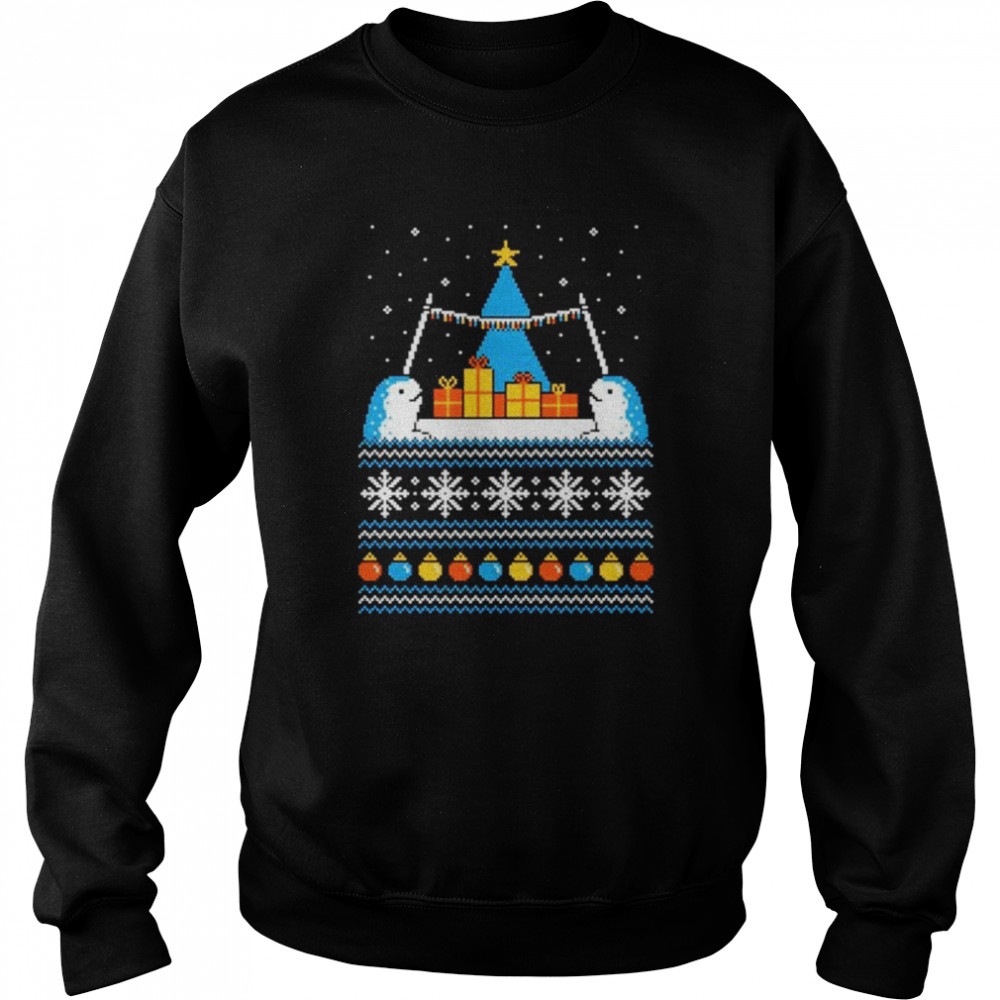 christmas narwhals ugly Christmas shirt Unisex Sweatshirt