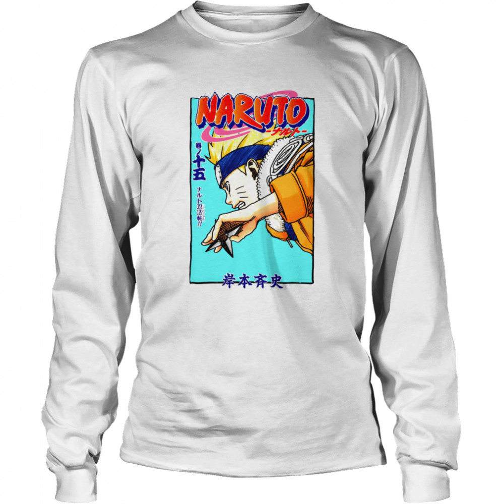 Colored Design Anime Naruto Naruto Uzumaki shirt Long Sleeved T-shirt