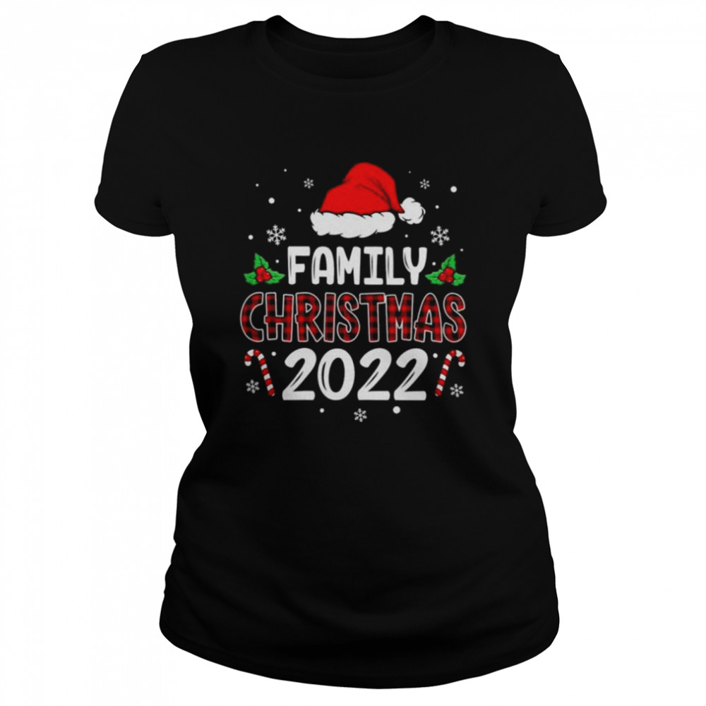 Elf Santa hat family christmas 2022 shirt Classic Women's T-shirt