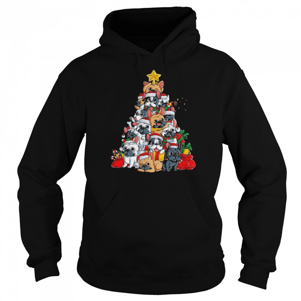 French bulldog 2022 Merry Christmas tree sweater Unisex Hoodie