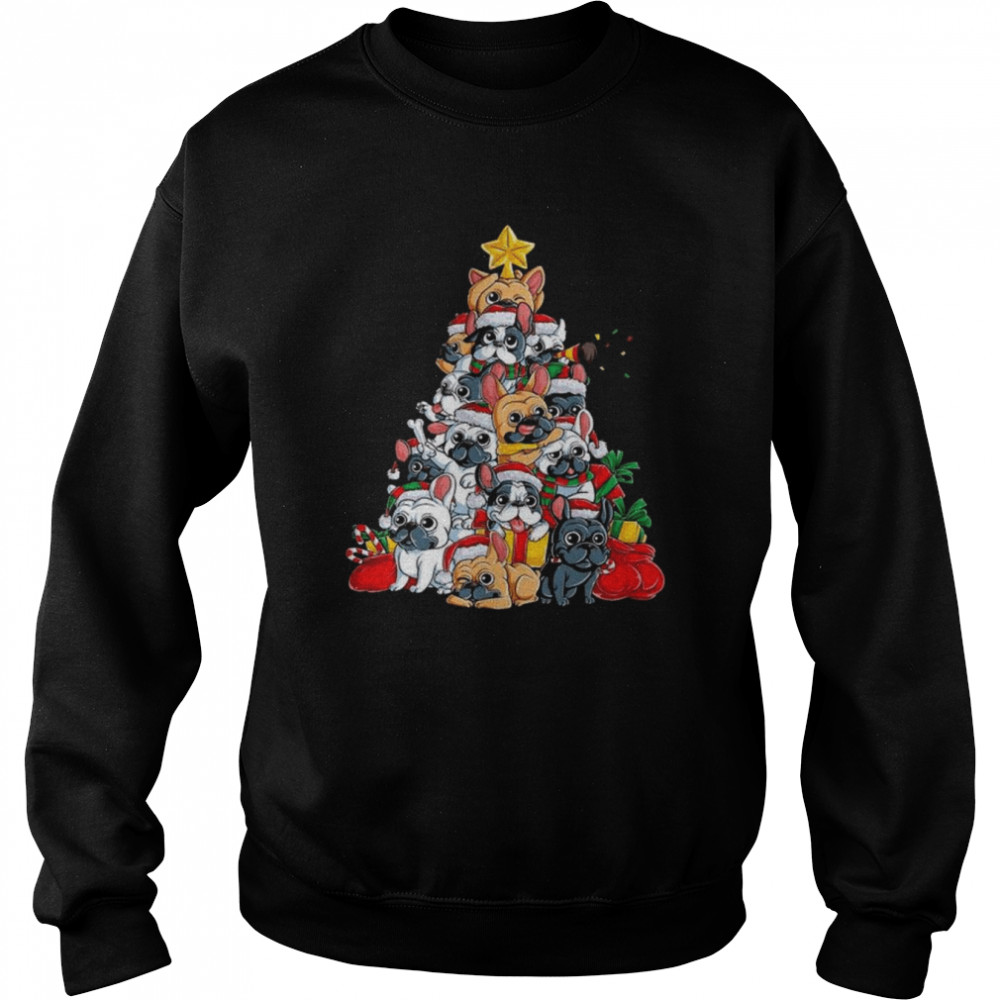 French bulldog 2022 Merry Christmas tree sweater Unisex Sweatshirt