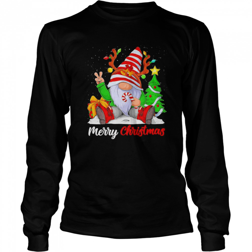 Gnome and Family Merry Christmas gift 2022 shirt Long Sleeved T-shirt