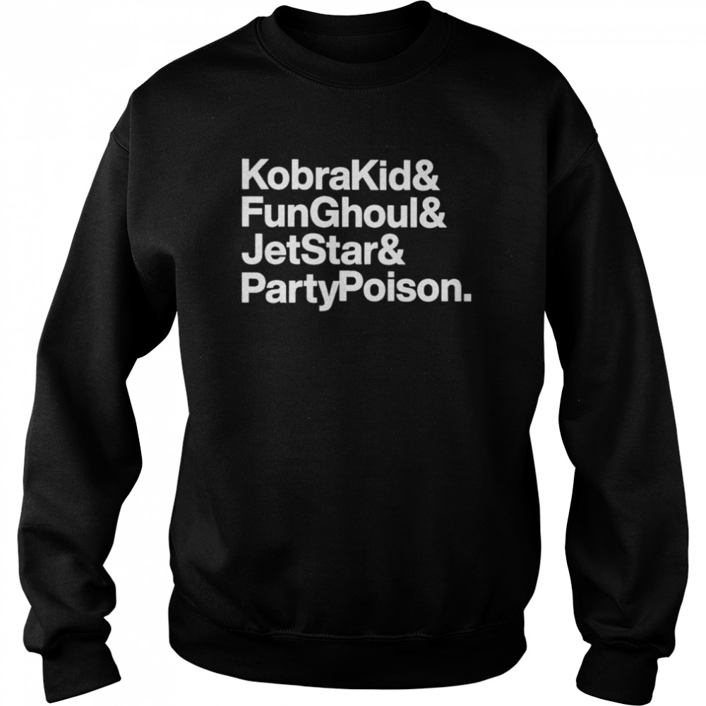 Kobrakid Funghoul Jetstar Partypoison shirt Unisex Sweatshirt