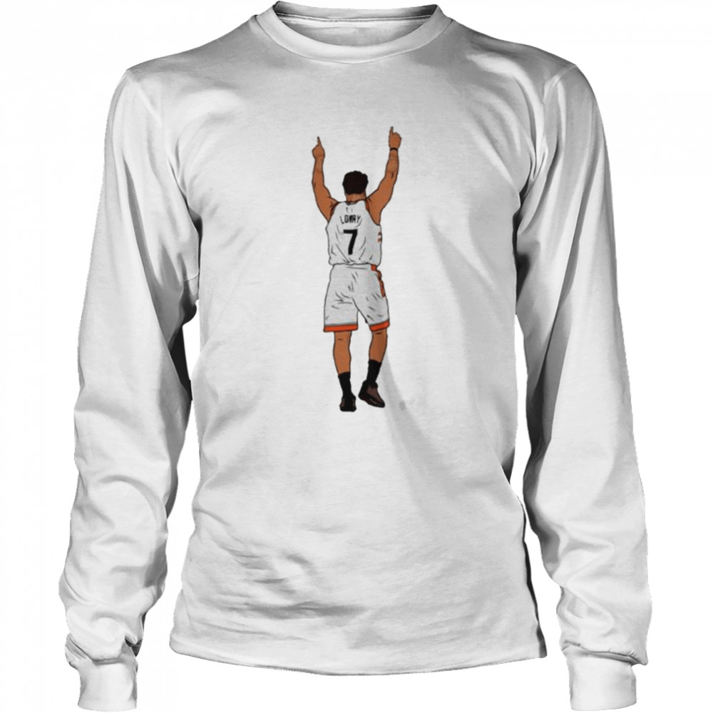 kyle Lowry Miami Heat pointing up shirt Long Sleeved T-shirt