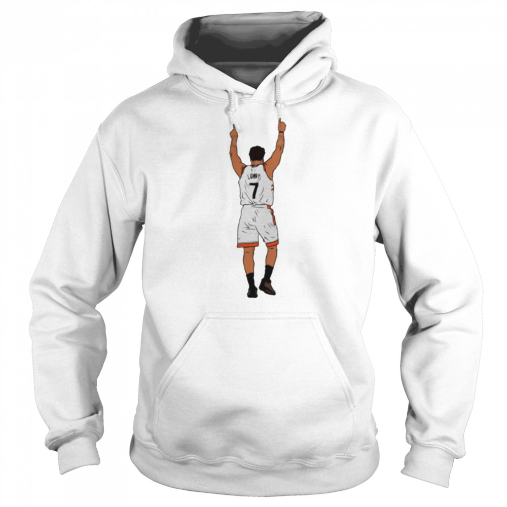 kyle Lowry Miami Heat pointing up shirt Unisex Hoodie