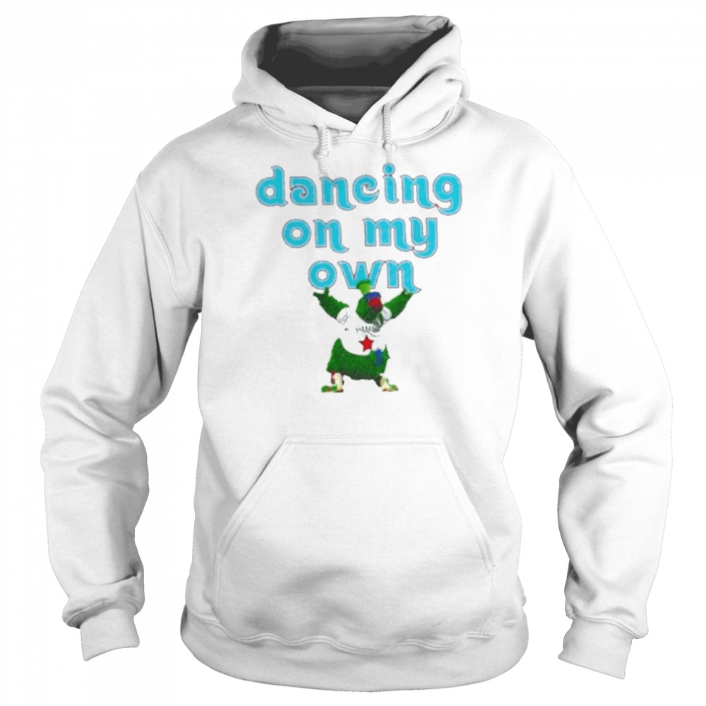 Mascots Phillies phanatic phillies dancing on my own double sided 2022 shirt Unisex Hoodie