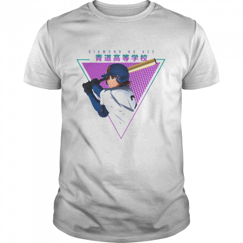 Pastel Retro Miyuki Kazuya Diamond No Ace shirt Classic Men's T-shirt