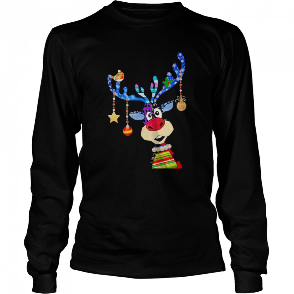 Reindeer Bauble Merry Christmas 2022 shirt Long Sleeved T-shirt