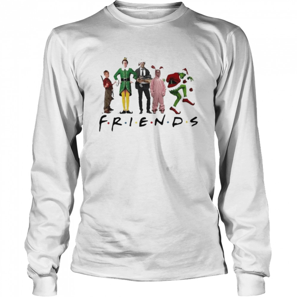 Santa grinch friends squad 2022 Christmas sweater Long Sleeved T-shirt